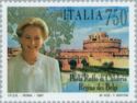 Queen Paola of Belgium (1937- ) and Castel Sant'Angelo