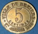 5 Centimes (Béziers (Hérault) – La Fraternelle / Fourneaux démocratiques)