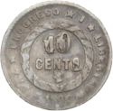 10 Centavos (Mule) Reverse without "P"