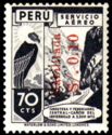 Stamps of 1938 overprinetd in red 10c on 70c