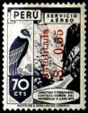Stamps of 1938 overprinetd in red 55c sb 70c