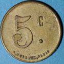 5 Centimes (Ste. Coop. des Agents de la Cie PLM)