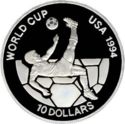 10 Dollars (15th World Championship Football 1994 United States)