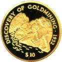 10 Dollars (Discovery of Gold in Fiji - 1932)