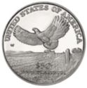 50 Dollars (Eagle in flight over Heartland)