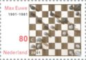 Position of the decisive chess game against Aljechin (1935)