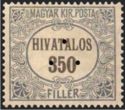 Official Stamp, triangular punching