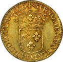 1 Louis d'or (Louis XIV. Older head - P - Dijon)
