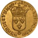1 Louis d'or (Louis XIV. Older head - & - Aix)