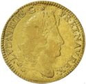 1 Louis d'or (Louis XIV. Older head - 9 - Rennes)