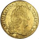 1 Louis d'or (Louis XIV. Older head - ♛M - Metz)