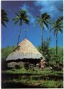 New Caledonia. Melanesian dwelling