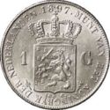 1 Gulden (Piek - Hangend Haar)