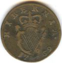 ½ Pence (short bust)