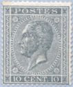 King Leopold I in Profile. Perforation 14½ x 14