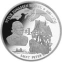 1 Dollar (Danish explorer Vitus Bering in Russian service)