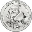 25 Cents / Quarter (Mt. Rushmore National Memorial)