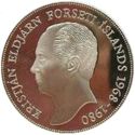 1,000 Kronur (3rd President Kristjan Eldjarn: 1968-1980 - Silver)