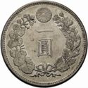 1 Yen (一 圓 , type I - Meiji era. Mutsuhito)