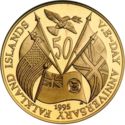 50 Pence (50th Anniversary of V.E. Day - Gold edition)