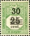 Coat of Arms of Luxembourg (30 cent on 25 cent)