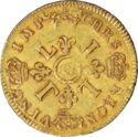 1 Louis d'or (Louis XIV. Older head. - W - Lille)