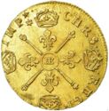 1 Louis d'or (Louis XIV. Symbols - BB - Strasbourg)