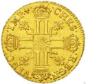 1 Louis d'or (Louis XIV. 8 L's ☀. - X - Amiens)