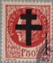 Marshal Philippe Pétain. Cross of Lorraine overprint