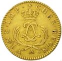 1 Louis d'or (Louis XV. Mirliton short palm - A - Paris)