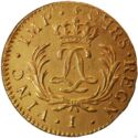 1 Louis d'or (Louis XV. Mirliton large palm - I - Limoges)