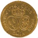 1 Louis d'or (Louis XV. Lunettes - 9 - Rennes)
