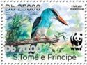WWF Blue-breasted Kingfisher - Silver Overprint