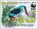 WWF Blue-breasted Kingfisher - Gold Overprint