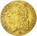 1 Louis d'or (Louis XV. Old Laureate - A - Paris)