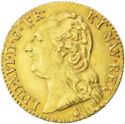 1 Louis d'or (Louis XVI. Nude head - AA - Metz)