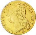 1 Louis d'or (Louis XVI. Nude head - H - La Rochelle)
