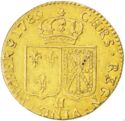 1 Louis d'or (Louis XVI. Nude head - H - La Rochelle)