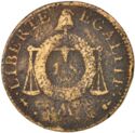 1 Sol (Republic. Scales w/o date - AA - Metz)