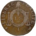 1 Sol (Republic. Scales w/o date - I - Limoges)