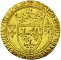 1 Ecu d'or (Charles VII. 3rd Type, 6th Issue - Rouen - No date)