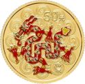 50 Yuan (Year of the Dragon - colored)