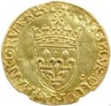 1 Ecu d'or (Francis I - 3rd Issue - Saint-Pourçain. No date)