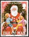 Father Christmas with young children