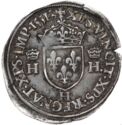 ½ Teston (Henri II - H - La Rochelle)