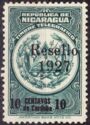 Coat of arms of Nicaragua (overprinted)