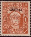 Maharaja Rama Varma III (overprinted)