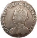 ½ Teston (Charles IX Dauphiné - Z - Grenoble)