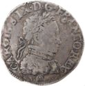 1 Teston (Charles IX. "Morveux" - Ⓐ - Orleans)