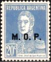 José Francisco de San Martin (1778-1850), ovpt. M.O.P.t